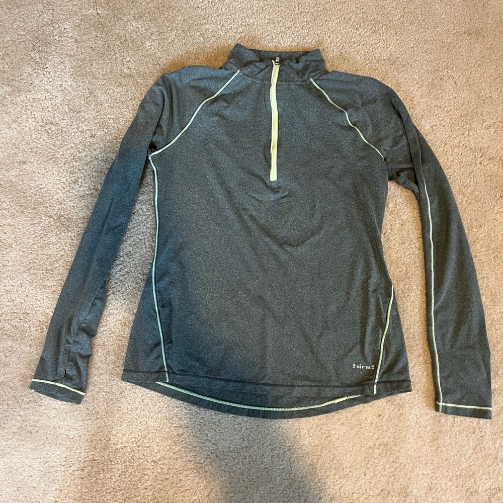 Hind Gray Long Sleeve Athletic Top